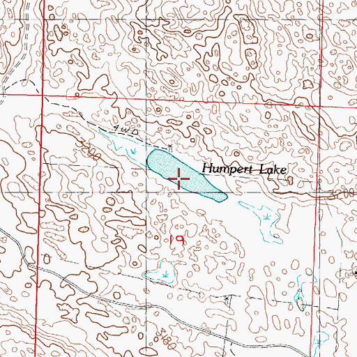 Topographic Map of Humpert Lake, NE