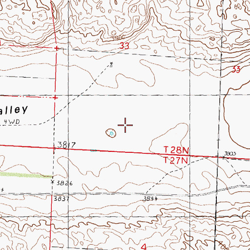 Topographic Map of Ideal Valley, NE