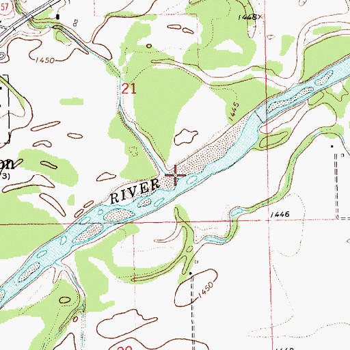 Topographic Map of Indian Creek, NE