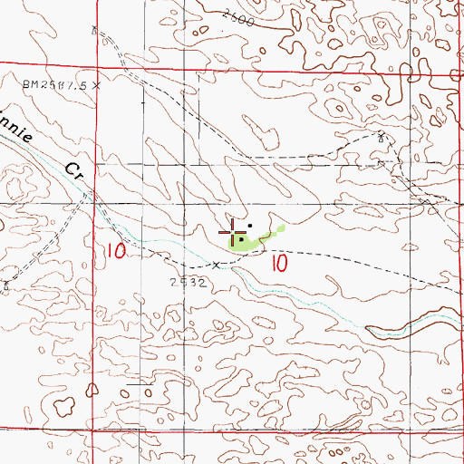 Topographic Map of Jameson Ranch, NE