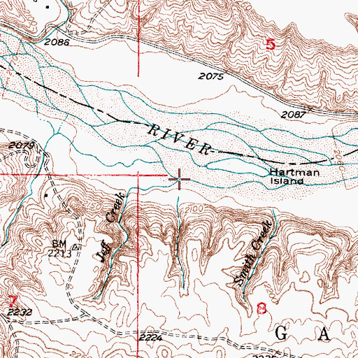 Topographic Map of Jeff Creek, NE