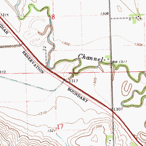 Topographic Map of Jeppson Creek, NE