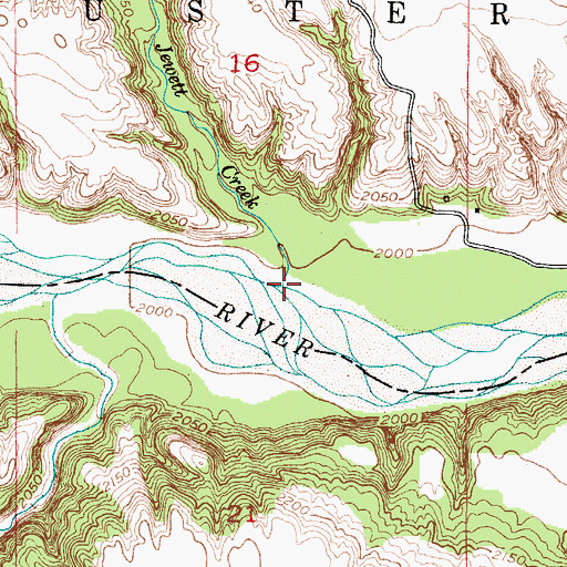 Topographic Map of Jewett Creek, NE