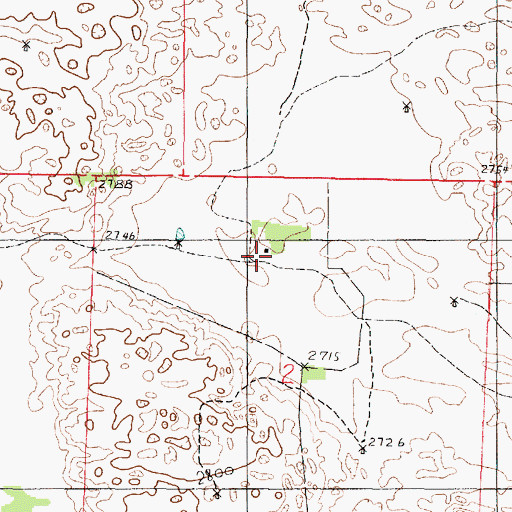 Topographic Map of John Ranch, NE