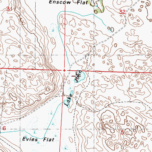 Topographic Map of Lake John, NE