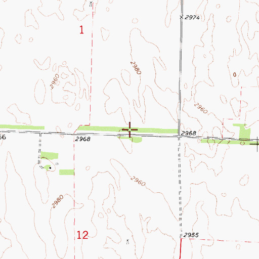 Topographic Map of Johnson Ranch, NE