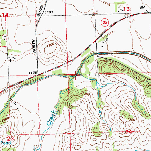 Topographic Map of Jones Creek, NE