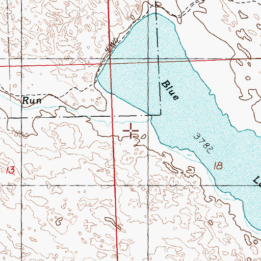 Topographic Map of Jones Run, NE