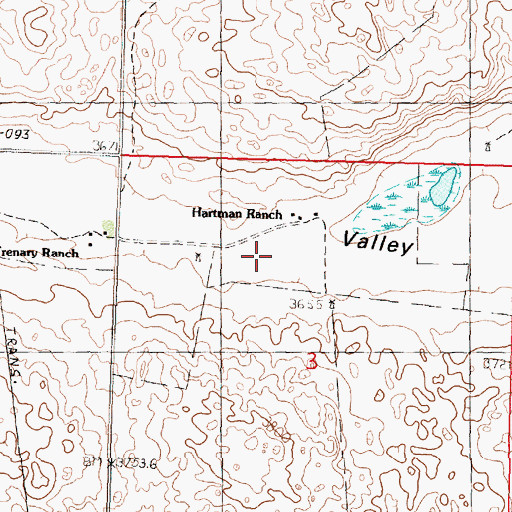 Topographic Map of K C Valley, NE