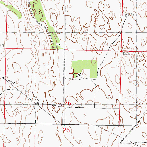 Topographic Map of Keesler Ranch, NE