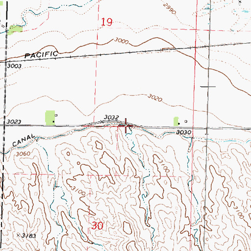 Topographic Map of Keith Lincoln Canal, NE