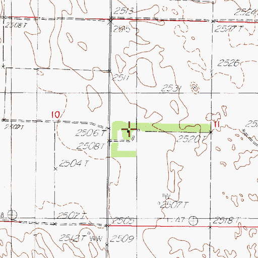 Topographic Map of Keogh Ranch, NE