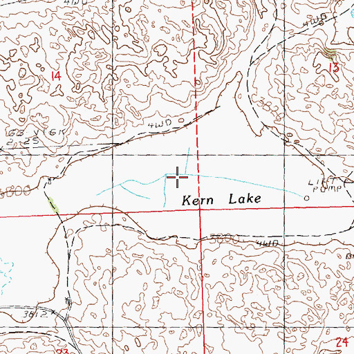 Topographic Map of Kern Lake, NE