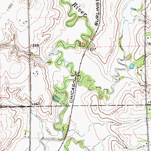 Topographic Map of Kezan Creek, NE