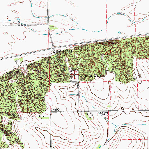 Topographic Map of Killian Cemetery, NE