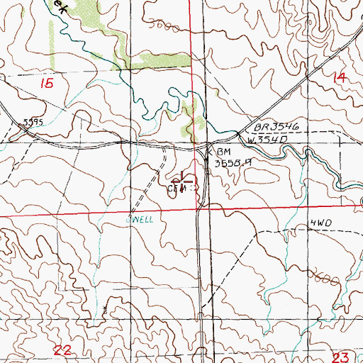 Topographic Map of Kingery Cemetery, NE
