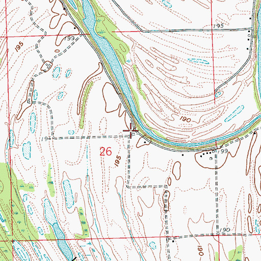 Topographic Map of Pleasant Grove Church (historical), AR
