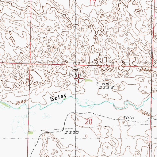 Topographic Map of Knight Ranch, NE