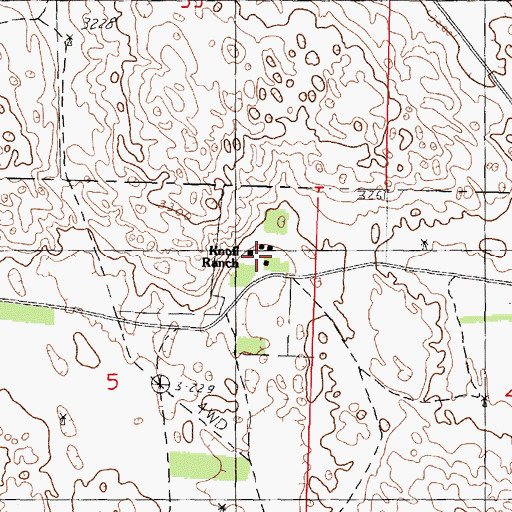 Topographic Map of Knoll Ranch, NE