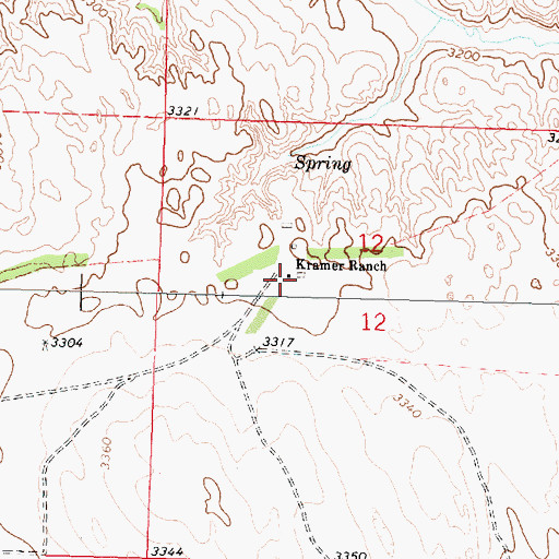 Topographic Map of Kramer Ranch, NE