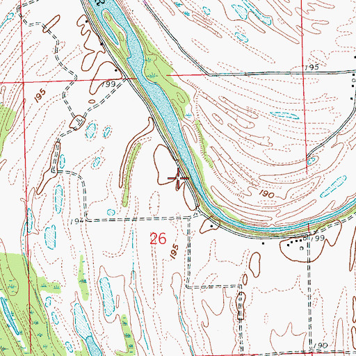 Topographic Map of Riverview School (historical), AR