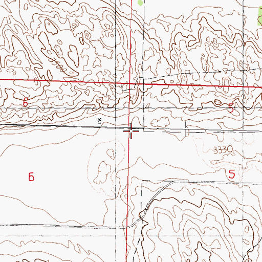 Topographic Map of Lake School, NE