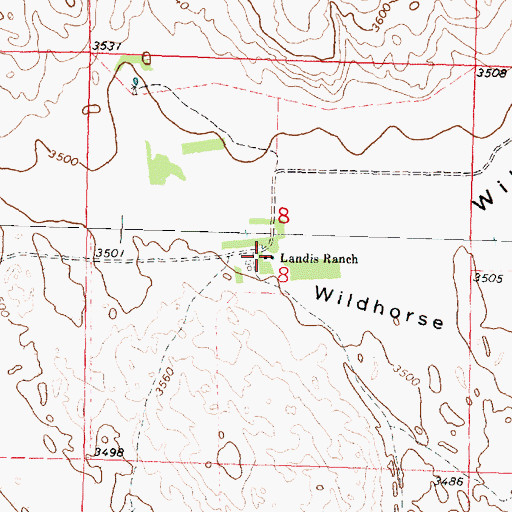 Topographic Map of Landis Ranch, NE