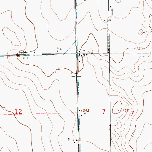 Topographic Map of Lateral 21 Main, NE