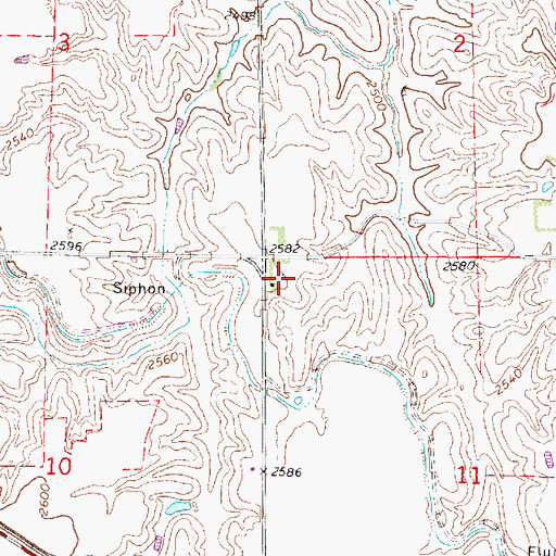 Topographic Map of Lateral E-65, NE