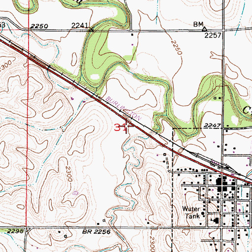 Topographic Map of Lazy Hollow, NE