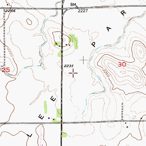 Topographic Map of Lee Park, NE