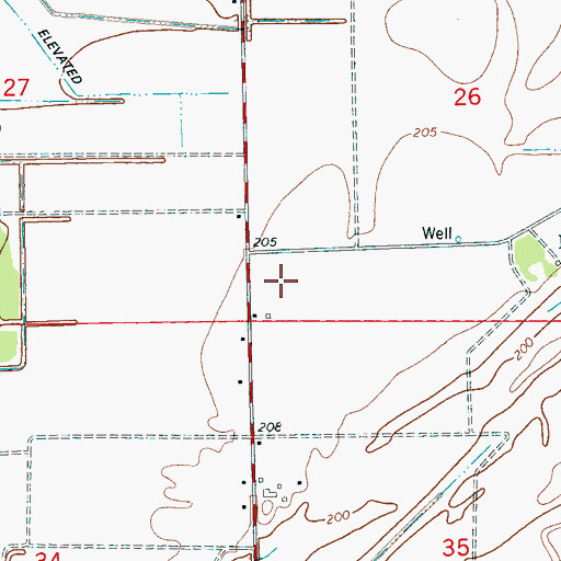 Topographic Map of Bethel Springs Church, AR