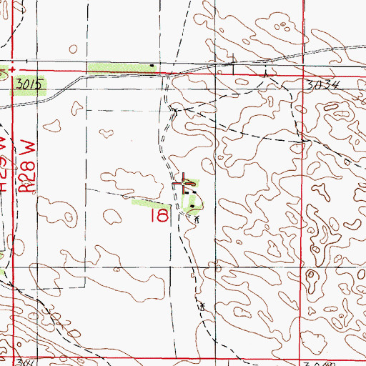 Topographic Map of Lingner Ranch, NE