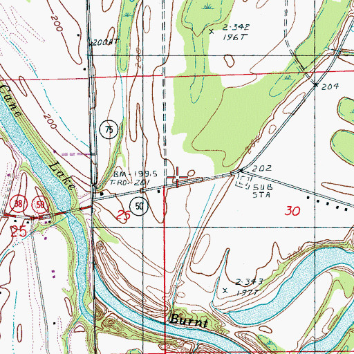 Topographic Map of Bethlehem Church, AR