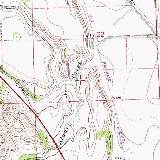 Topographic Map of Lippincott Creek, NE