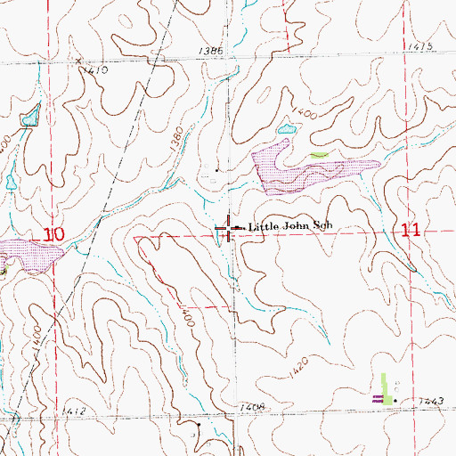 Topographic Map of Little John School (historical), NE
