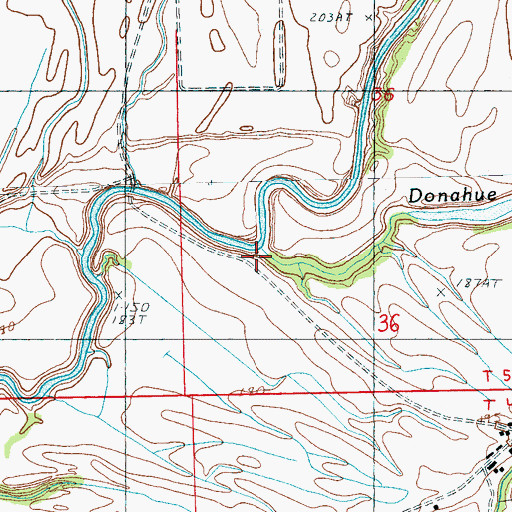Topographic Map of Big Rabbit Bayou, AR