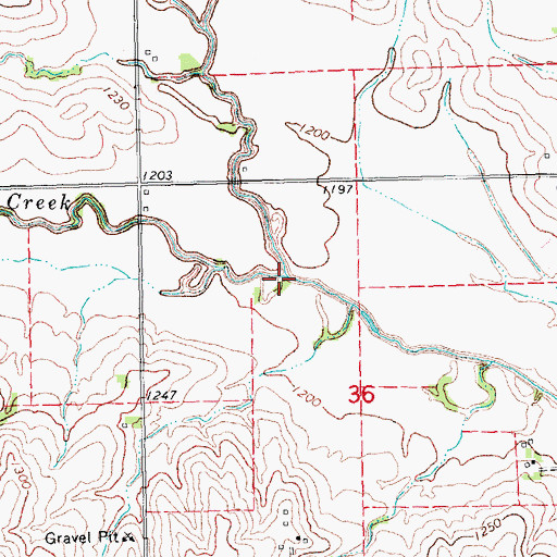 Topographic Map of Little Rock Creek, NE