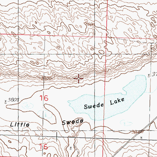 Topographic Map of Little Swede Valley, NE