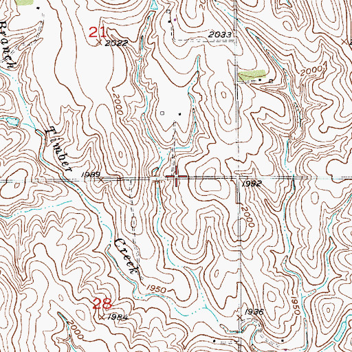 Topographic Map of Logan School, NE