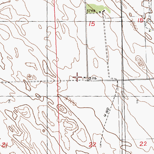 Topographic Map of Lone Star School, NE