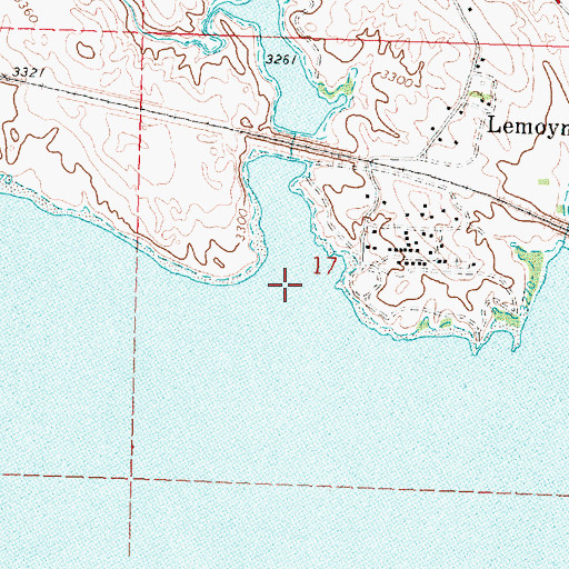 Topographic Map of Lonergan Creek, NE