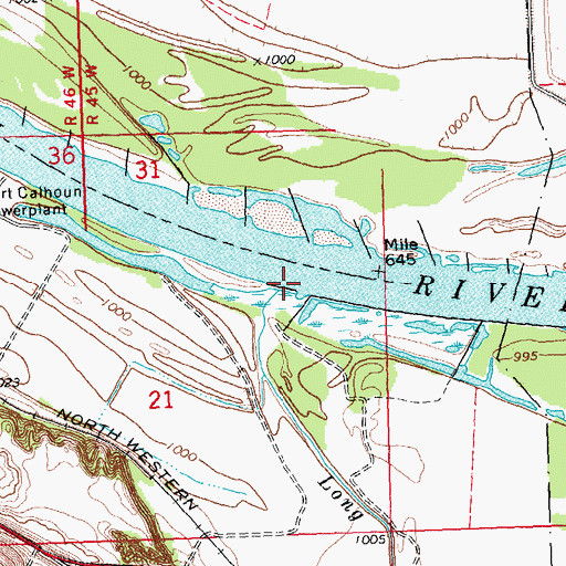 Topographic Map of Long Creek, NE