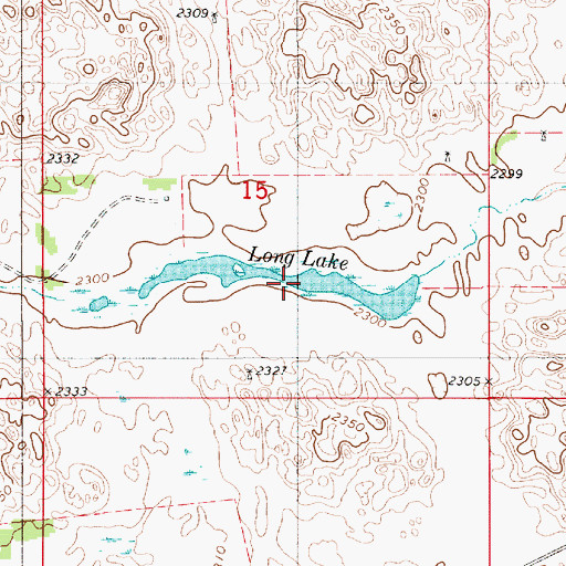 Topographic Map of Long Lake, NE