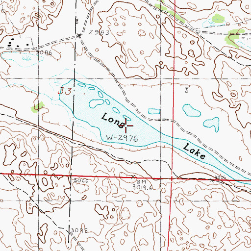 Topographic Map of Long Lake, NE