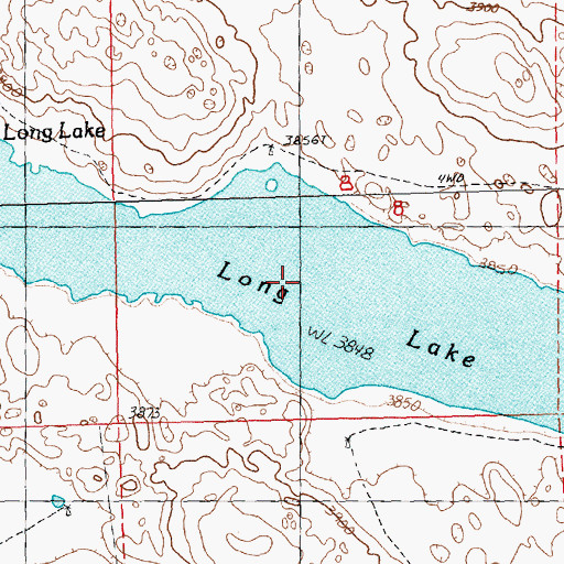 Topographic Map of Long Lake, NE