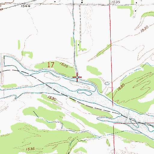Topographic Map of Looking Glass Creek, NE