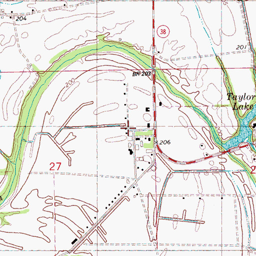 Topographic Map of Bright Future Farm, AR
