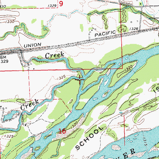 Topographic Map of Lost Creek, NE