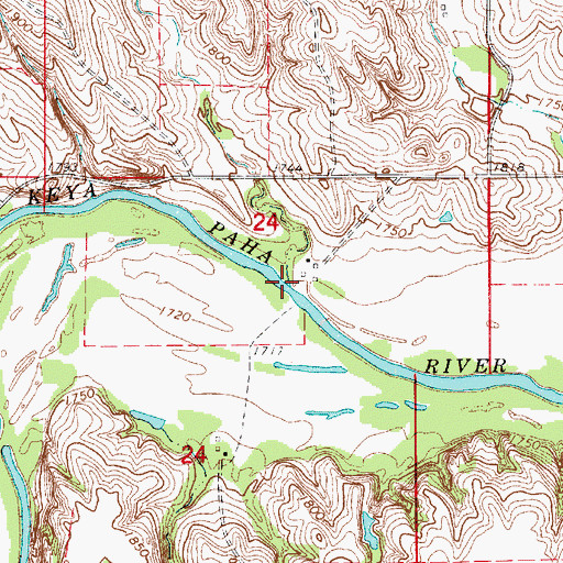 Topographic Map of Lost Creek, NE
